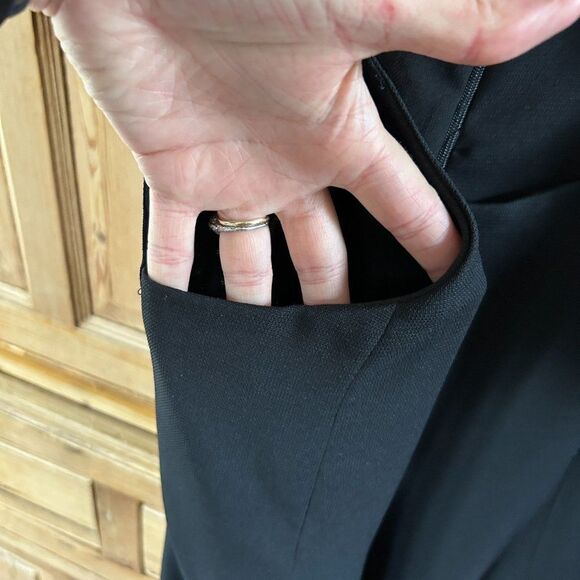 Vintage Sully Bonnelly 6 Black Dress Sleeveless Cutout Chest Cocktail LBD Y2K‎ - Picture 6 of 12